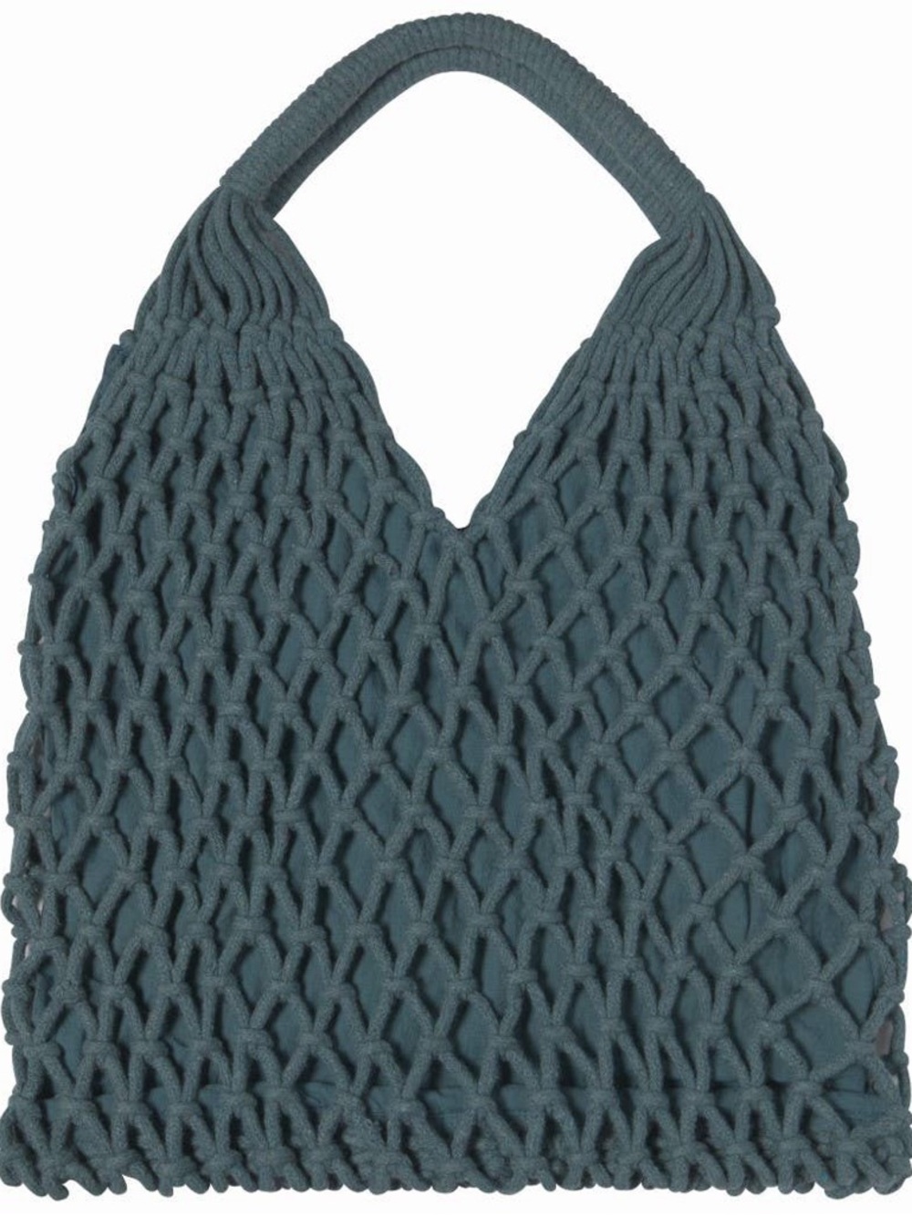 Heirloom Lagoon Macrame Tote Bag